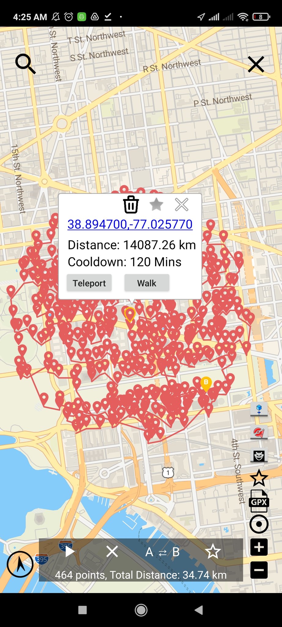 New York City #1 GPX Route - New York, United States - Pokemon GO -  ARSpoofing