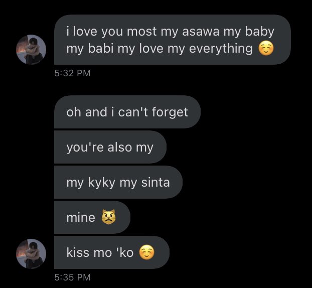ang clingy ni ta cute HHAHAHA