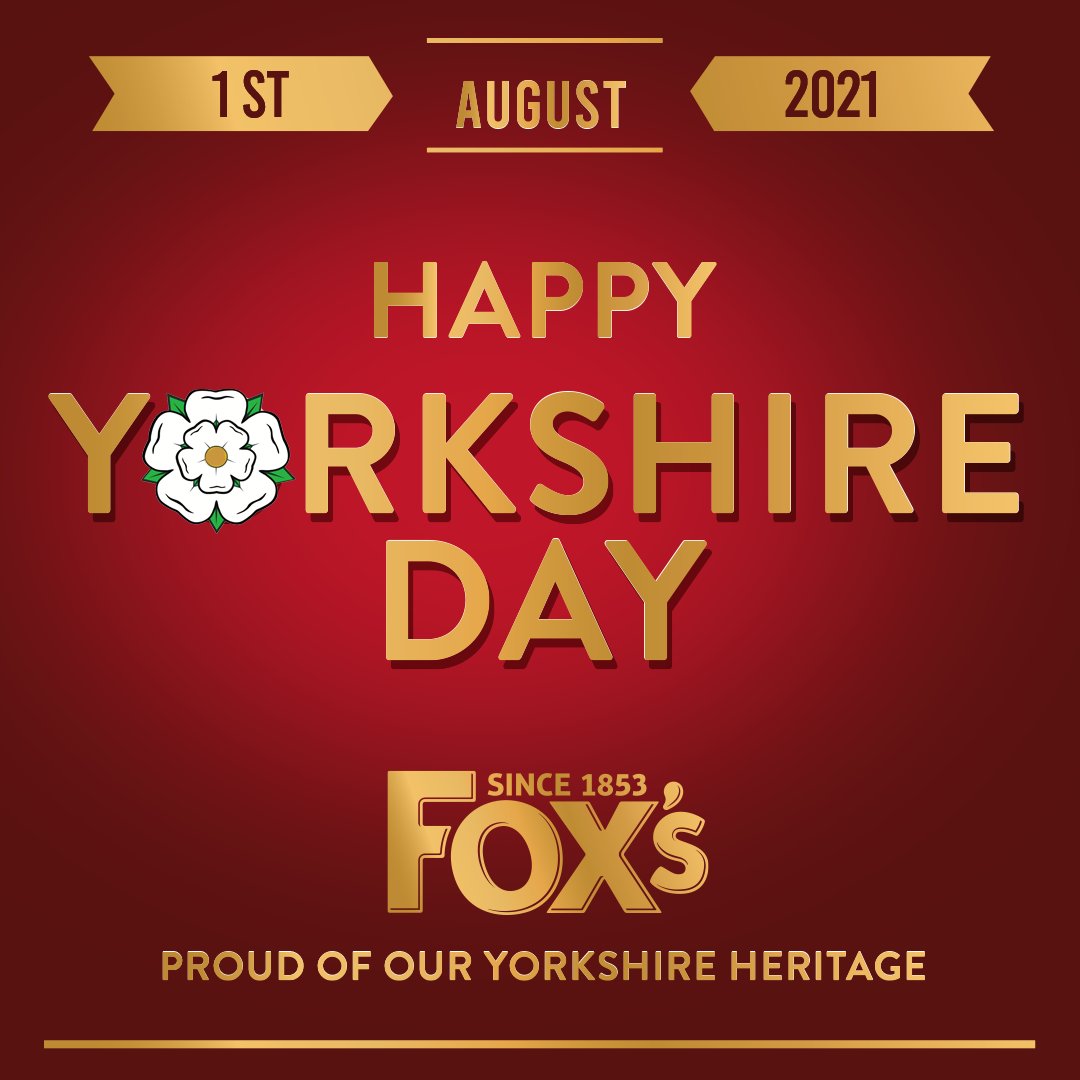Today is a very special day for us at Fox’s, it’s #YorkshireDay! So, let’s all raise our favourite Fox’s biscuit to Yorkshire today, we couldn’t be happier to call this place home!