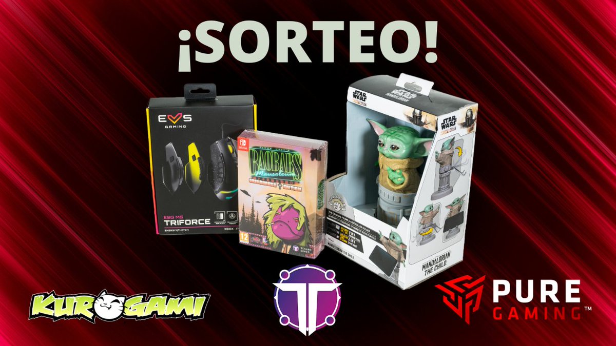 PureGaming_ES's tweet photo. 🔴 ¡SORTEO! 🔴

¿Quieres ganar este lote de productos? Muy fácil:

1️⃣ Sigue las cuentas de @PureGaming_ES @TesuraGames y @kurogami_team
2️⃣ Da RT y FAV a esta publicación

El plazo finalizará el 10 de agosto

¡SUERTE! 🍀

*Solo válido para residentes en España Península https://t.co/eOsLWdWAEv