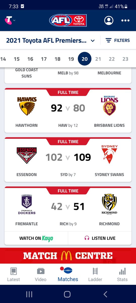 djdaniel1234's tweet photo. @AFL Did Richmond win by 9 or Freo by 4? https://t.co/KZDm5gJGsl