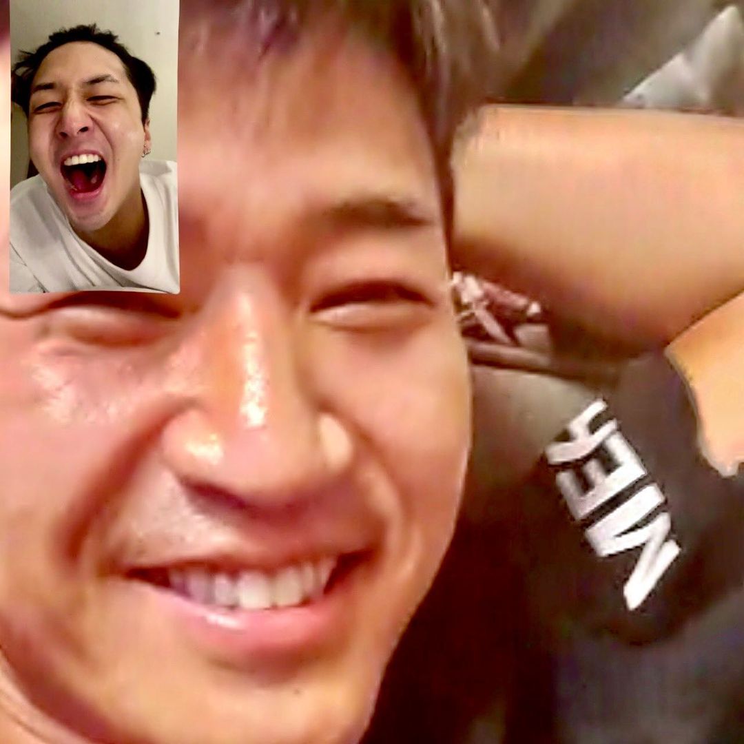 ravindonesia's tweet photo. Cuteee! Have a nice Sunday @RAVI_GTCK &amp; Jongmin hyung! We miss 2D1N ❤🧡💛💚💙💜 https://t.co/YxK982rXrh