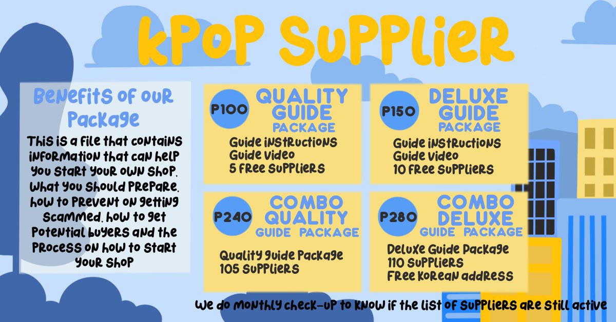 Korean Supplier Information Kpop Suppliers Twitter