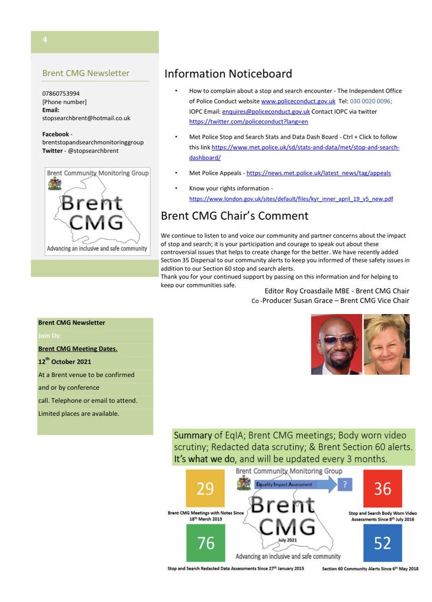 Read our latest Brent Monitoring Group Newsletter <a href="/MPSBrent/">Brent MPS | North West BCU</a> <a href="/CouncillorButt/">Mohammad Butt</a> <a href="/JoshHansonTrust/">The Josh Hanson Trust</a>  <a href="/DawnButlerBrent/">Dawn Butler ✊🏾💙</a> <a href="/StopWatchUK/">StopWatch UK</a> <a href="/Stop_n_Search/">德阳茶楼</a> <a href="/KnowOurRights/">Stop And Search KYR</a>