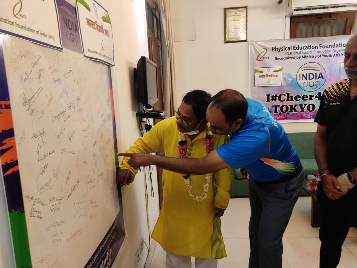 JayantaRoyJPG's tweet photo. Participated in the signature campaign organized by @pefindia as an extension of #Cheer4India Campaign @Tokyo2020 Olympics awareness initiative by the @yasMinistry 

@PMOIndia @Anurag_Office @ianuragthakur @IndiaSports @KirenRijiju https://t.co/nqMSMblp4J