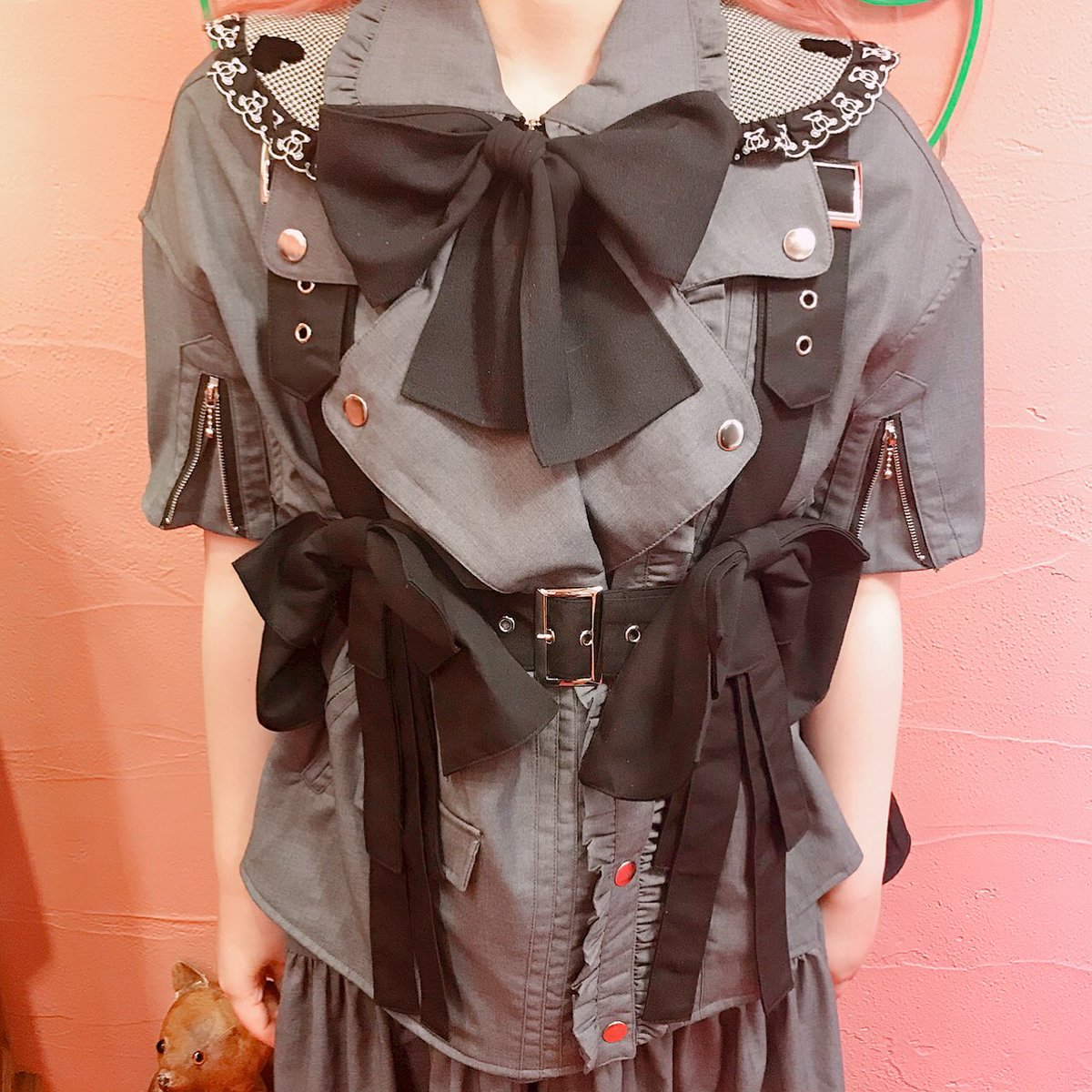 【未使用タグ付き】HEIHEIリボンハーネスBLACK HEIHEI リボンハーネス Black