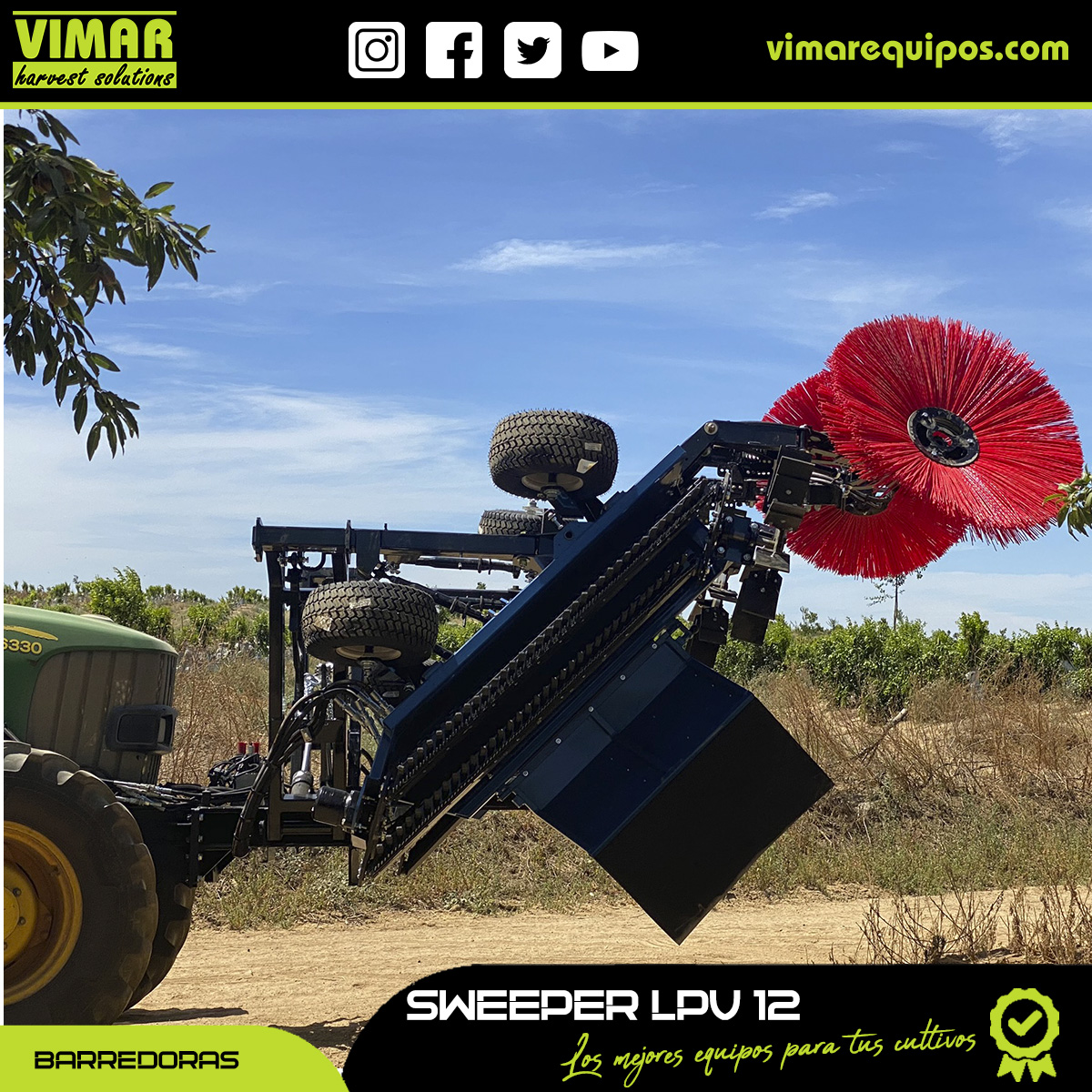 vimarequipos's tweet image. Este #Hilerador Sweeper LPV 12 está diseñado si la  barredora unidireccional no funciona🤩

☎️ 978 89 88 11
📲 608 15 58 12

#vimar #harvestsolutions #soluciones #weissmcnair
#california #almendrasuelo #maquinariaagricola
#maquinaria #agricola #recoleccion