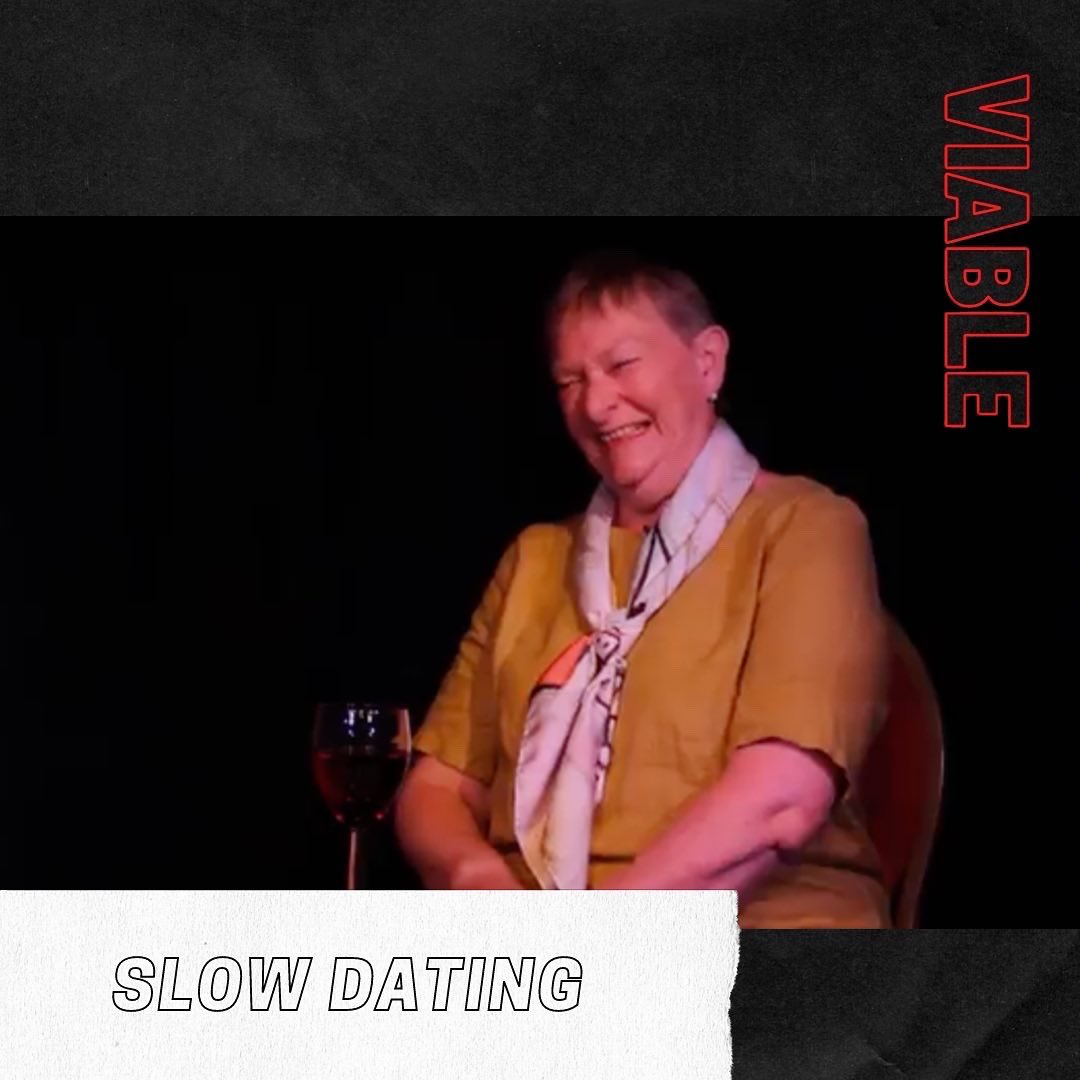 Slow Dating, starring <a href="/wendyfisher32/">Wendy</a>, performed in Viable: A Digital Scratch Night 🍷 

Written by Adam Szudrich
Directed by Colette Cullen (<a href="/colcul/">Colette Cullen</a>) 

#fringetheatre #digitaltheatre #weareviable #theviablefringe #theatre #supportthearts