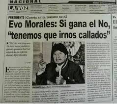 tema0902's tweet photo. Ahora menos q nunca hay confianza para una #AA, que se REFORME LA CONSTITUCION, pero no una nueva.
En Bolivia la #AA a solicitud de @evoespueblo CAMBIÓ la constitución para q él se RE-ELIJA TRAICIONANDO la voluntad del pueblo boliviano #Ref2016 https://t.co/wAwMzDupGz