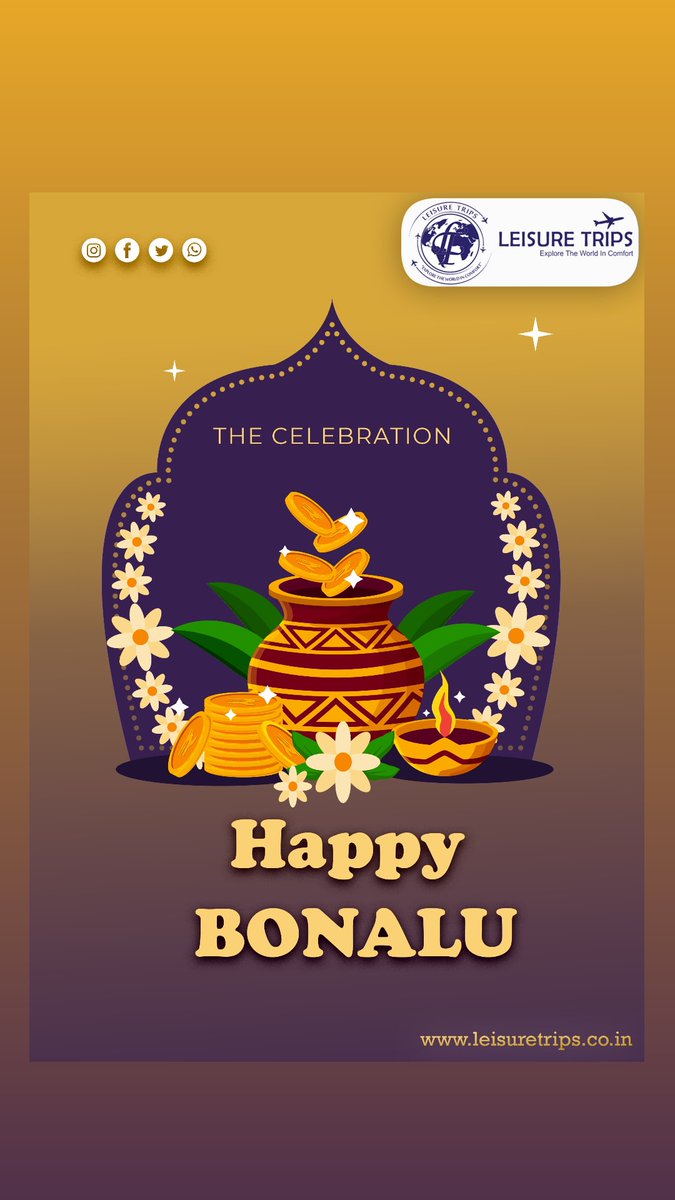 Wish you ALL a very happy and peaceful bolalu. LT & Team

 +919704528800,
 +919100014741
leisuretrips.co.in
#festival #festivewear #festivalsofindia #culture #telangana #hyderabad #celabration #festivalcelebration #leisuretrips #tourism #reels #fb #instadaily #trending