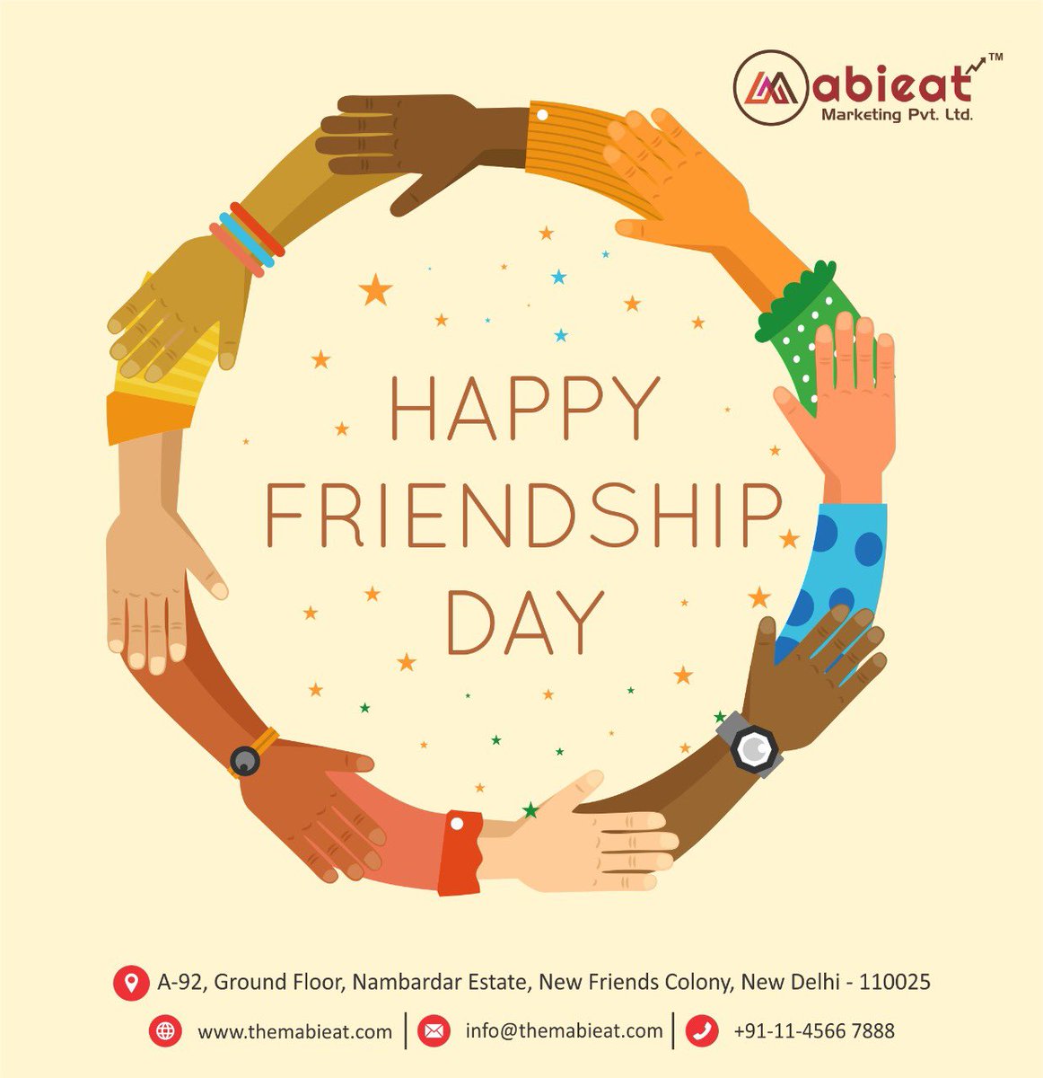 Happy friendship day to all friends near and far!

#happyfriendshipday2021 #mabieatmarketing #clubmabieat