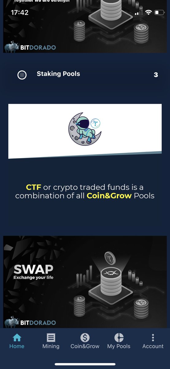 SolutionsHalal's tweet photo. Bitdorado mobile app Features now CTF and listview. #teloscoin #cryptocurrency #bitcoin #defi https://t.co/H6714fkWjK
