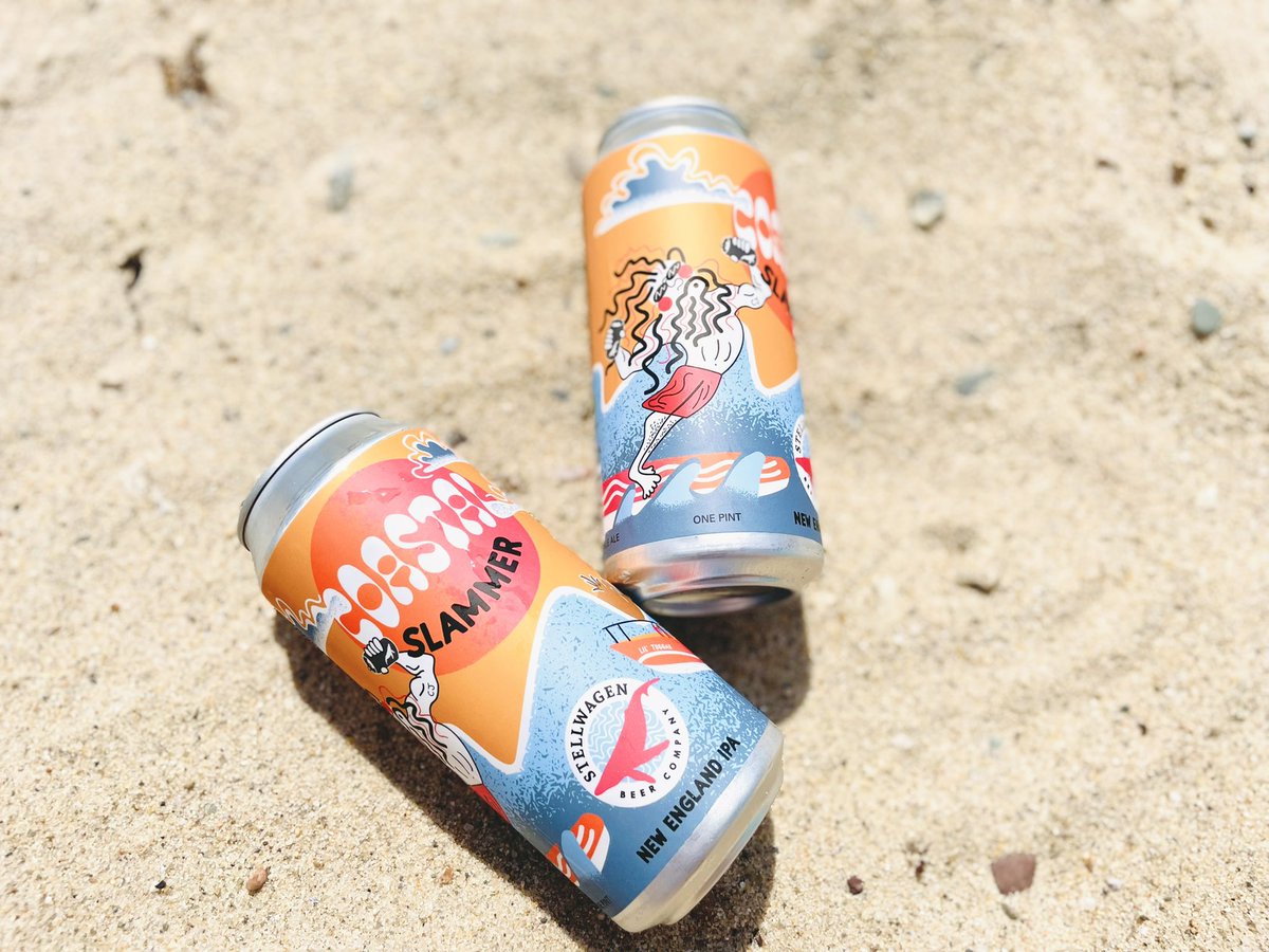 CJ says: It’s a Slammer Sunday! 🌊 Available on draft and in cans to go.

#stellwagenbeer #southshorebeer #craftbeer #newengland #newenglandipa #ipa #coastalseries #coastalslammer