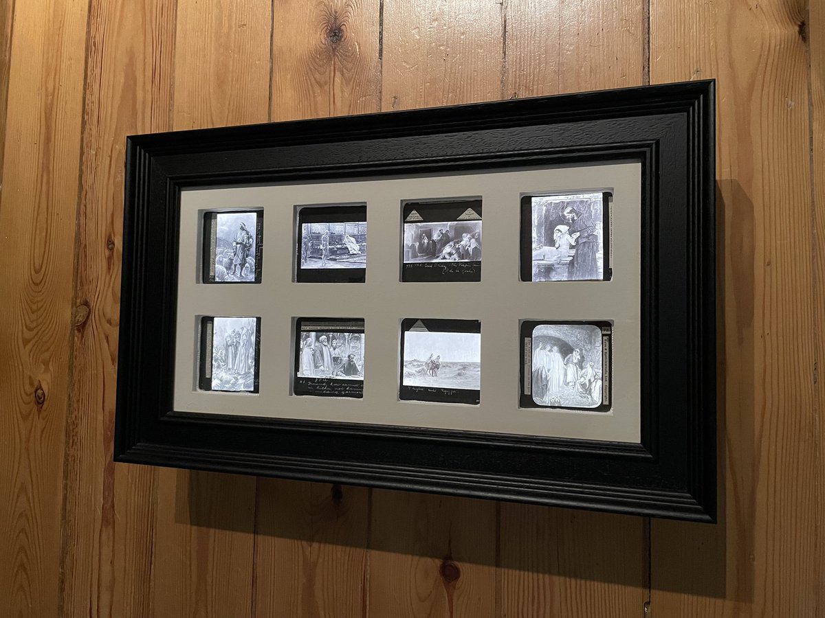 Lightmindedart's tweet image. #Photo details of the #commissioned #magiclanternslides   #displaycabinet we’ve just finished making - such a pleasure to be helping to get these #treasures out of the draw and onto display 💕