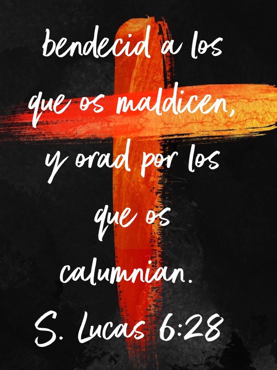 renzofsf's tweet photo. bendecid a los que os maldicen, y orad por los que os calumnian.
S. Lucas 6:28 RVR1960

https://t.co/V2iRpUko8i https://t.co/EuGJRYfFWU