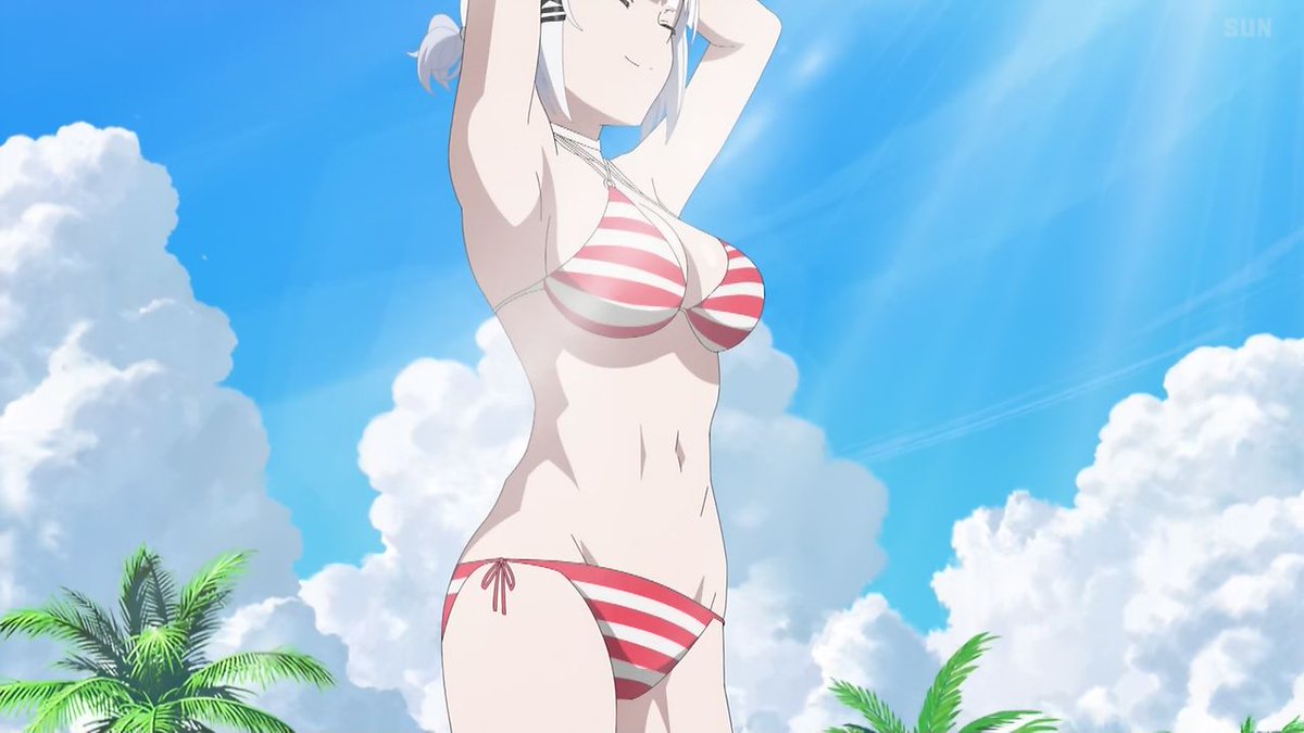 シエスタちゃんの素晴らしい大きさの大きいビキニおっぱいがあまりにも大変すぎて花丸100点満点丸でした
シエスタちゃんの細く引き締まった生の綺麗なお腹もつんつんしたいです
ロボに乗ってちからずくで助けにくるとか意外とアグレッシブですね
#探偵はもう死んでいる
#たんもし
#tanmoshi 