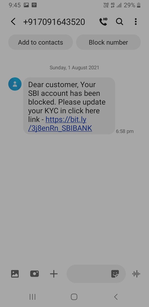 daivitm's tweet photo. @TheOfficialSBI  fraud messages in your name. The link triggered a cash transaction of 20k. Pls investigate and block. https://t.co/Lhtx9qGxJ4