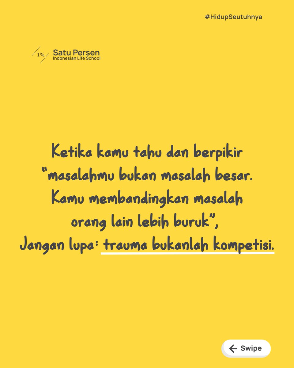 satupersen_id's tweet photo. Sehat selalu, Perseners!💛

#SatuBreak #SatuPersen #HidupSeutuhnya #IndonesianLifeSchool https://t.co/qBPbGTpHiH