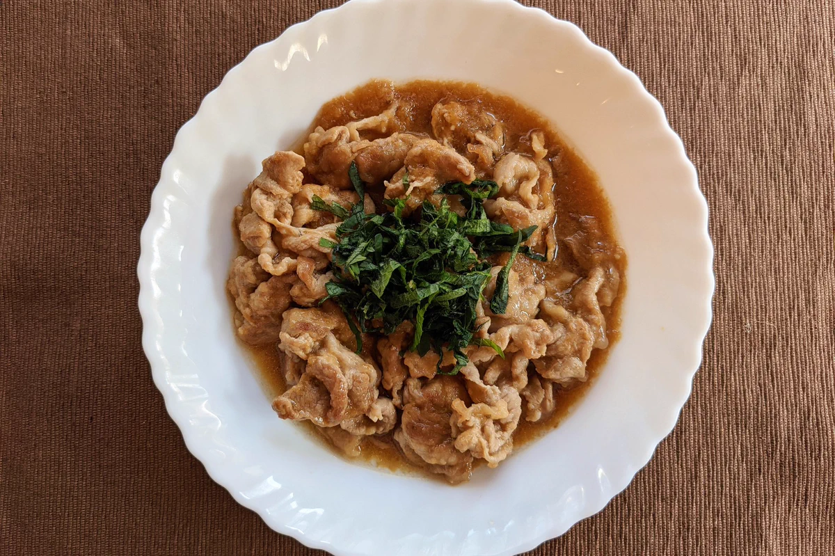 簡単で美味しい！！極旨の豚肉と大葉のみぞれ煮が夏にぴったり！