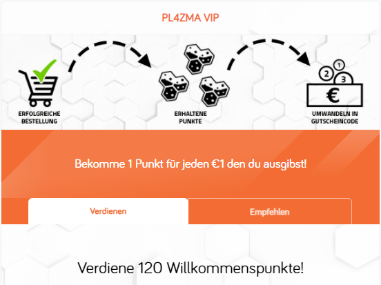 Pl4ZMAcom's tweet photo. ❗ PL4ZMA VIP ❗
Heute dürfen wir unser Loyalty Programm vorstellen 🤩
Und so funktionierts:
1️⃣ PL4ZMA Kundenkonto anlegen
2️⃣ 120 Willkommenspunkte sichern (4€)
3️⃣ mit jeder Bestellung Punkte sammeln
4️⃣ Punkte in Gutscheincodes umwandeln & sparen
#PL4ZMAVIP https://t.co/gFmeGLE8EH