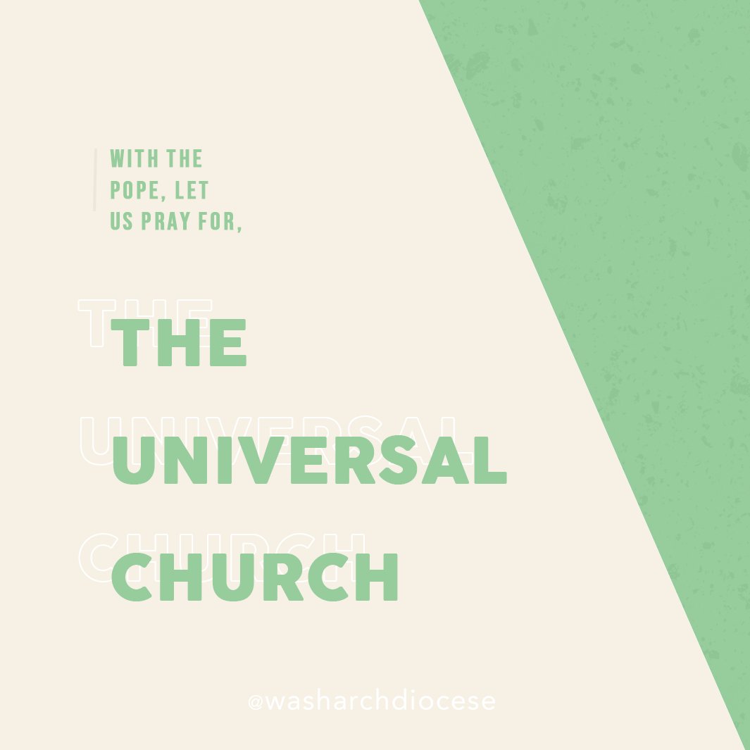 In this month of August, @Pontifex has asked the faithful to pray for the Universal Church. #WePray that our Holy Mother Church may receive from the Spirit the grace to always carry out Her work in the light of the Gospel! #PopesPrayerIntentions