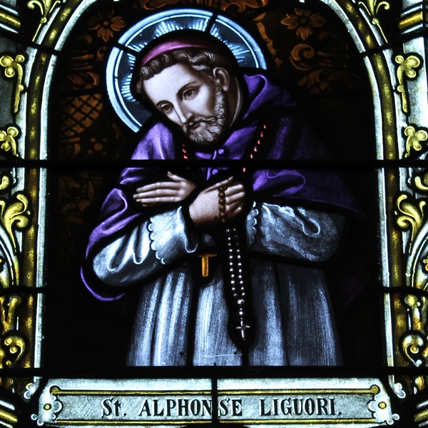 gbfranciscans's tweet photo. #SaintOfTheDay: Considered a great moral #theologian as well as a practical man, #Saint #Alphonsus #Liguori worked to bring #simplicity and #kindness to the #Church and its people. (@BelgianHeritageCenter window) https://t.co/YIGqMftZ8I