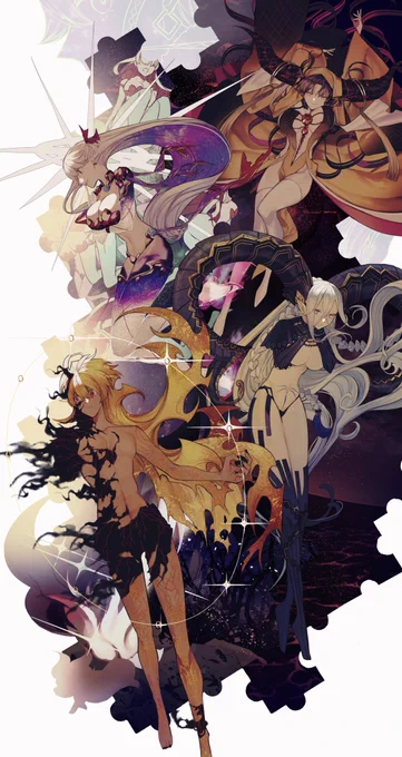#FGO6周年 
おめでとうございます、毎年楽しい一年をありがとうございます!🎊 