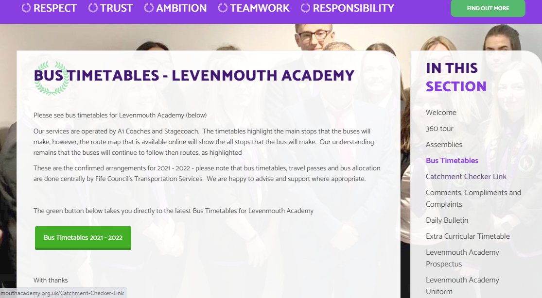 LevenmouthAc's tweet photo. BUS TIMETABLES 2021 - 2022
We have updated our Bus Timetables section of the website with the latest 2021 - 2022 (updated) bus timetables.
This can be viewed on our website at
https://t.co/avRPx8bIhz
Aiming for #ExcellentCommunication https://t.co/ZadHSTt3Nb