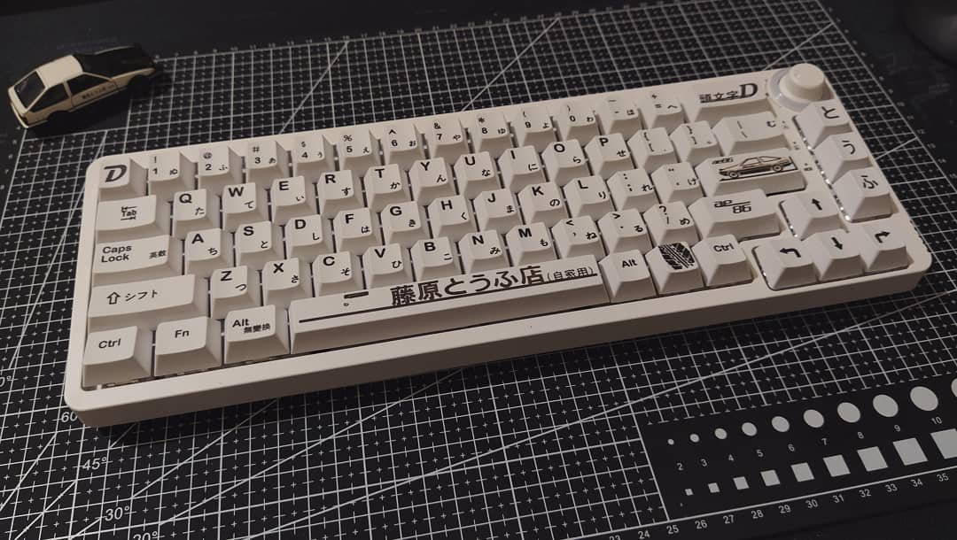 benhur07b's tweet photo. Weekend Project #002: Initial D-inspired TM680 (#5)
Keycaps time!
Got these Initial D keycap set in OEM profile. There were a few more novelty keys from the set that I didn't get to use.
#mechanicalkeyboard #mechanicalkeyboards #keycaps #tm680 #initiald #ae86 #ae86trueno https://t.co/vtmjSDJkG4