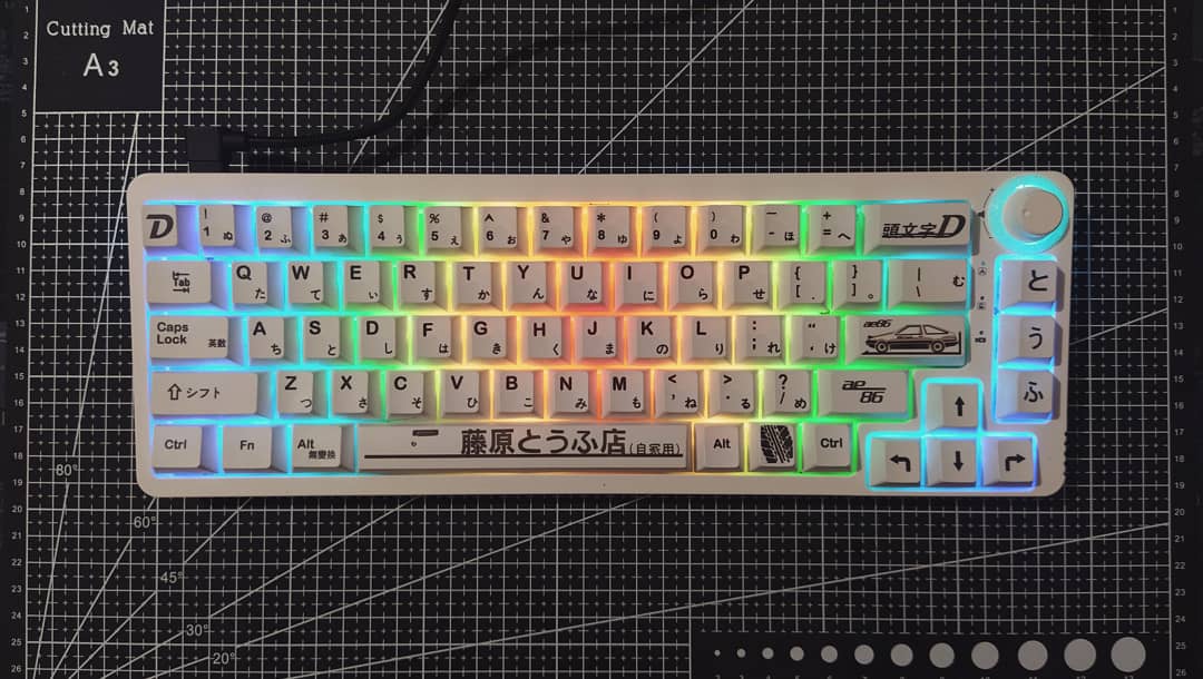 benhur07b's tweet photo. Weekend Project #002: Initial D-inspired TM680 (#5)
Keycaps time!
Got these Initial D keycap set in OEM profile. There were a few more novelty keys from the set that I didn't get to use.
#mechanicalkeyboard #mechanicalkeyboards #keycaps #tm680 #initiald #ae86 #ae86trueno https://t.co/vtmjSDJkG4