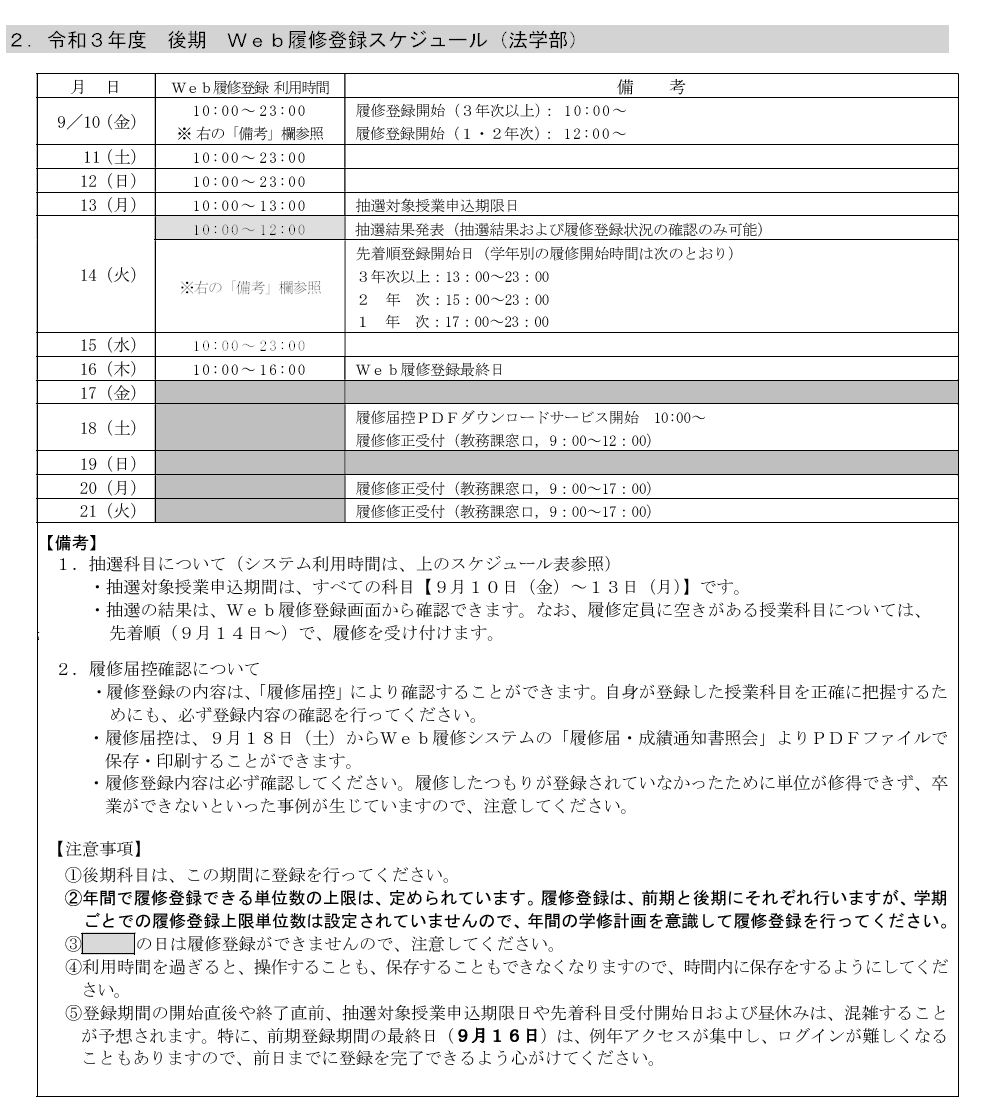21年度秋 専修大学後期情報まとめ Twitter