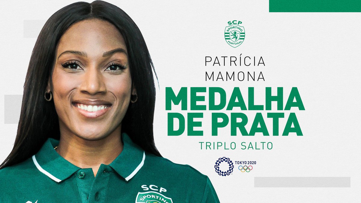 Salto para a 𝗣𝗥𝗔𝗧𝗔 🥈

A nossa Leoa Patrícia Mamona conquistou mais uma medalha para Portugal 🇵🇹 nos Jogos Olímpicos #Tokyo2020 e bateu o recorde nacional, com 15,01 metros! ENORME! 👏 #EuSouOlímpico