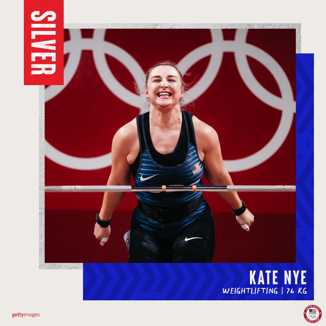 Kate Nye silver medal graphic.