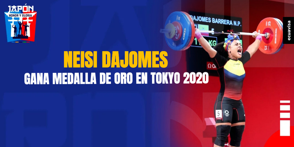 ecuavisa's tweet photo. #JuegosOlimpicos || ¡La ecuatoriana Neisi Dajomes le da una nueva medalla de oro a Ecuador! 👏🏽👏🏽👏🏽🇪🇨💪🏽 https://t.co/GzkjYbwwLa