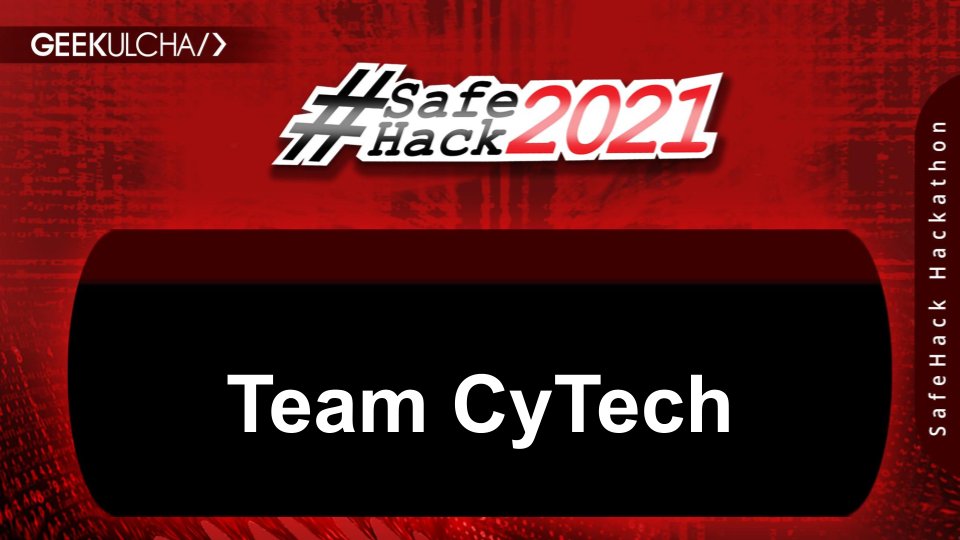 Geekulcha's tweet image. Team Cytech is the3⃣team to present

Their project aims to address the vulnerability of people by educating them about cybersecurity issues as well as providing an in-app function which allows the person to test any suspicious links for threats.  #SafeHack2021