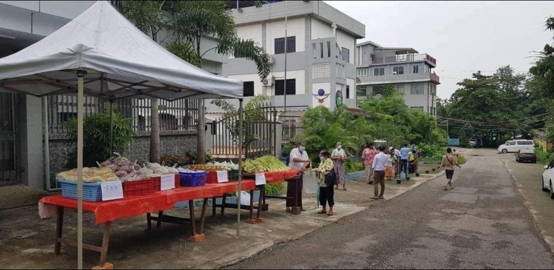 Andrew Jackson (@andrewj35989012) on Twitter photo "TAKE IF YOU NEED AND DONATE IF YOU HAVE EXTRA" campaign at  St. Jude's Catholic Church in Yankin today!!
SIGN THE PETITION FOR NUG
#Aug1Coup 
#WhatsHappeningInMyanmar "TAKE IF YOU NEED AND DONATE IF YOU HAVE EXTRA" campaign at  St. Jude's Catholic Church in Yankin today!!
SIGN THE PETITION FOR NUG
#Aug1Coup 
#WhatsHappeningInMyanmar