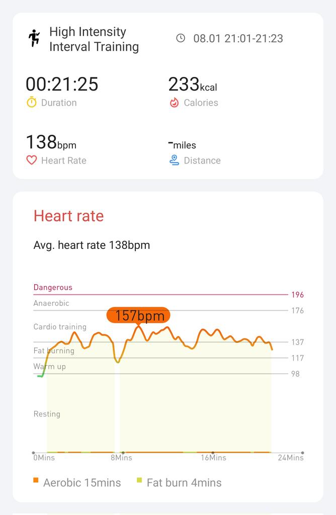 Day 4, really need to start stretching before I exercise! 

<a href="/Mobvoi_Official/">Mobvoi_Official</a>
#hiitchallengewithTicWatchE3
