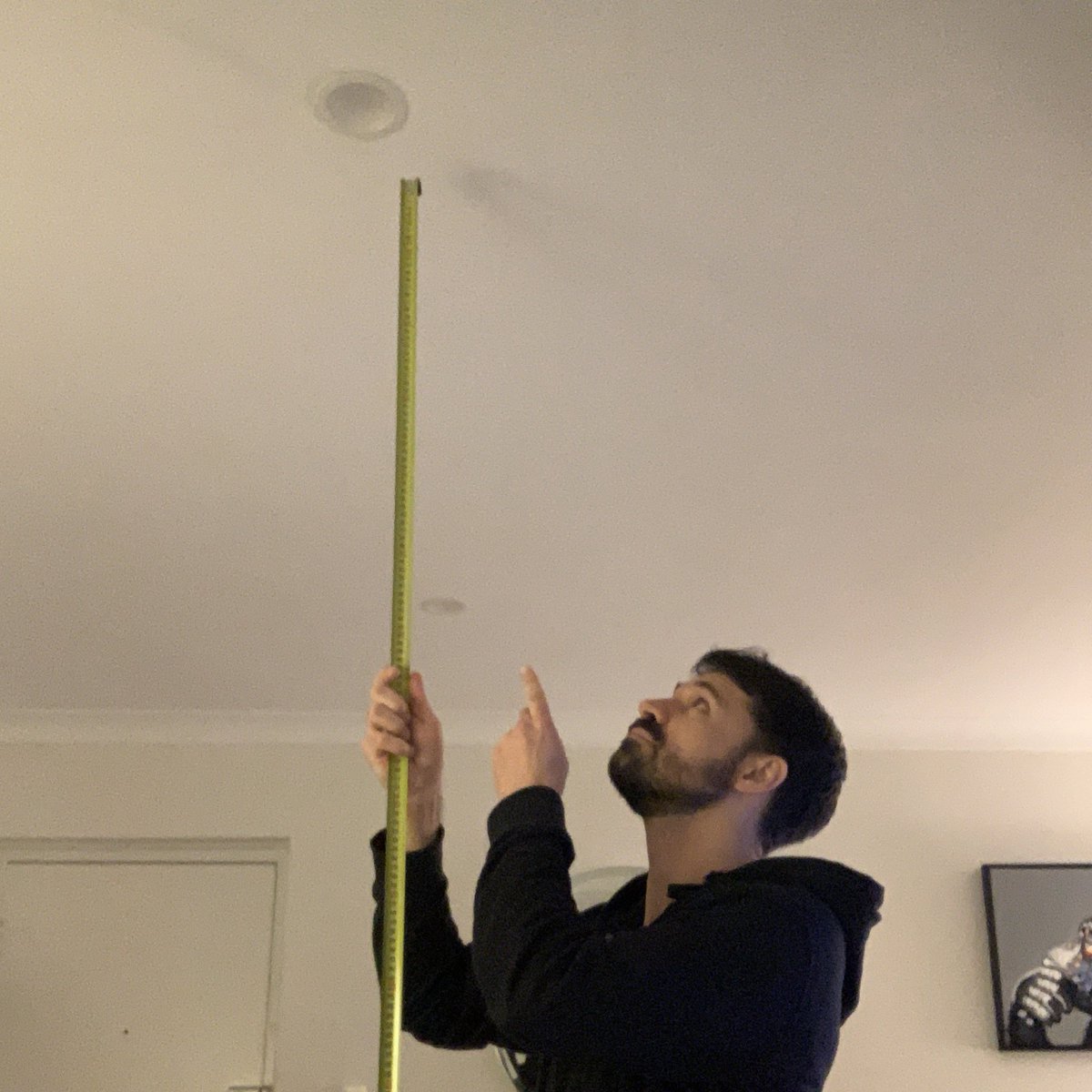 Can’t stop looking at my ceiling now that I know it’s the height (2.39m) you’d have to clear to win the high jump gold at the Olympics.