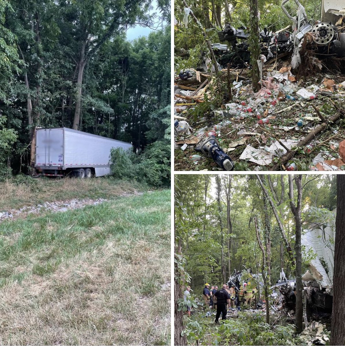 joeimel's tweet photo. Per @smiths_fire Saturday SGFD responded to Injury Accident w/entrapment at 32.4mm I65. Initiated lengthy extrication assisted by @bgkyfire Multiple agencies responded to the scene. Smiths Grove units remained on scene for 4 hours while semi was removed. https://t.co/rKhKVqqSXb