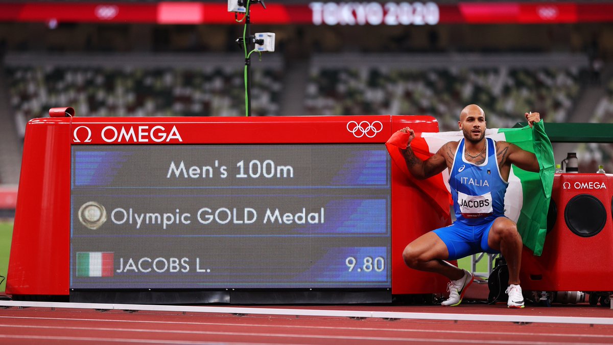 AthleticsWeekly's tweet image. The modern Olympics started in Athens in 1896. 

This is Italy's first ever medal in the men's 100m. 

#Athletics #Olympics