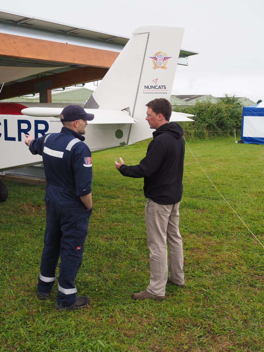 NUNCATS1's tweet photo. A flying visit from @robertcourts this morning! Exciting times ahead at NUNCATS HQ @OldBuckAirshow 

@transportgovuk #electricskyjeeps #ZeroEmissions #Socialimpact #SDGs https://t.co/Tk7hLi93X2