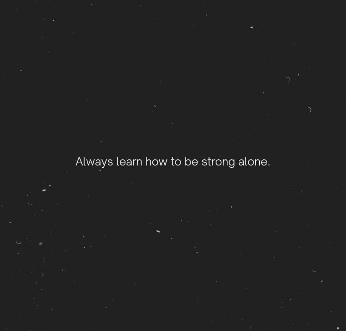 AzizFatyn's tweet photo. are you strong alone? https://t.co/aiilMHcJiW