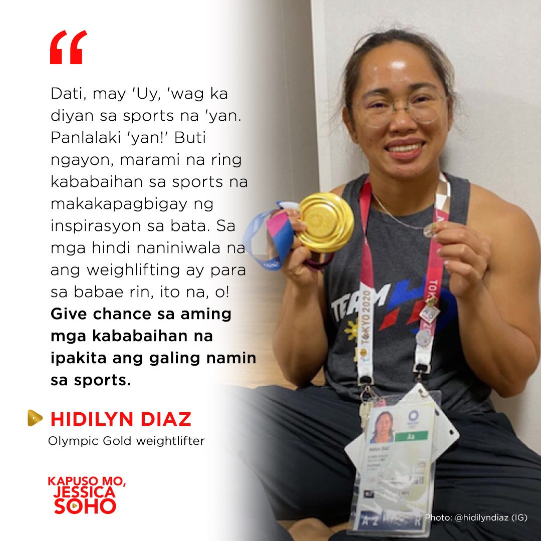 KM_Jessica_Soho's tweet image. Take it from Olympic Gold Medalist Hidilyn Diaz! #KMJS