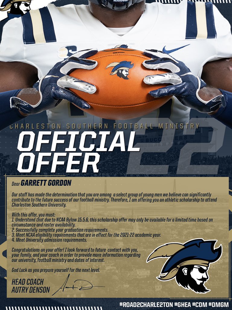 Official Offer⚔️🏴‍☠️ #ROAD2CHARLE2TON @CSUFB