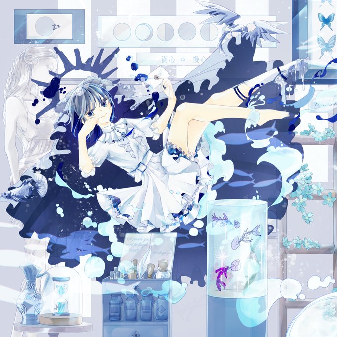 溺れる 高画質 のtwitterイラスト検索結果