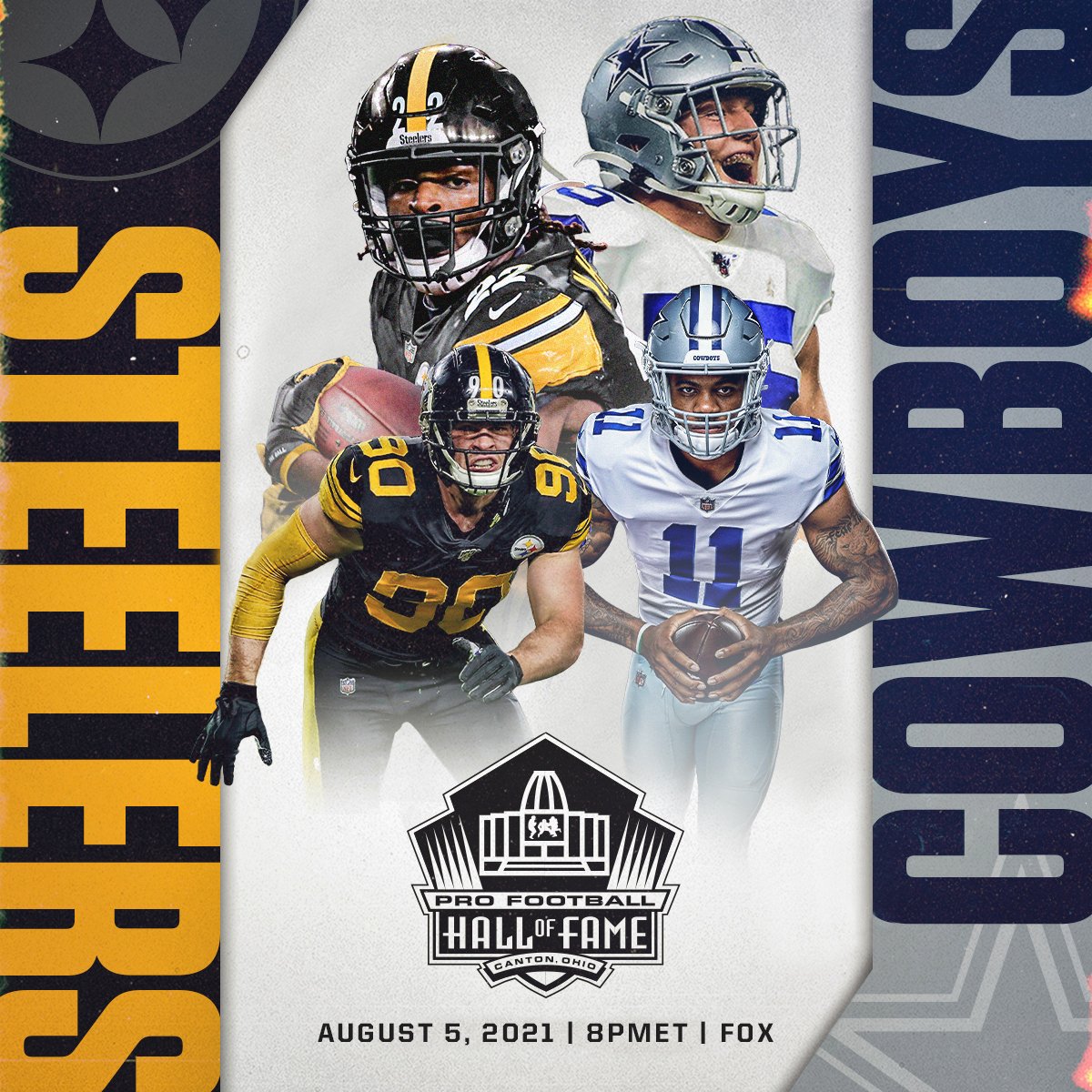 NFL on X: 'Football every week from this one until February. And it all  starts in Canton. @steelers