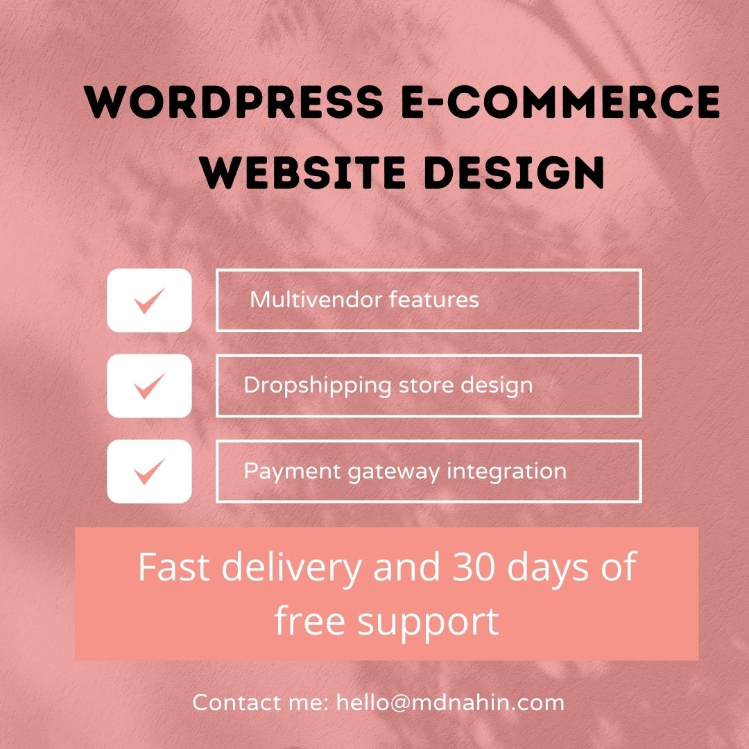 mdnahin99's tweet photo. WordPress E-commerce website design

>>Multivendor features
> Dropshipping store
For WordPress e-commerce website service contact me:
website: https://t.co/K7avRg0FuY
Fiverr: https://t.co/JnDrFuahGA
#wordpress #woocommerce #webdesign #multivendorwebsite #PVSindhu #Lov3STAYwithSKZ https://t.co/wAHBuGlfKI