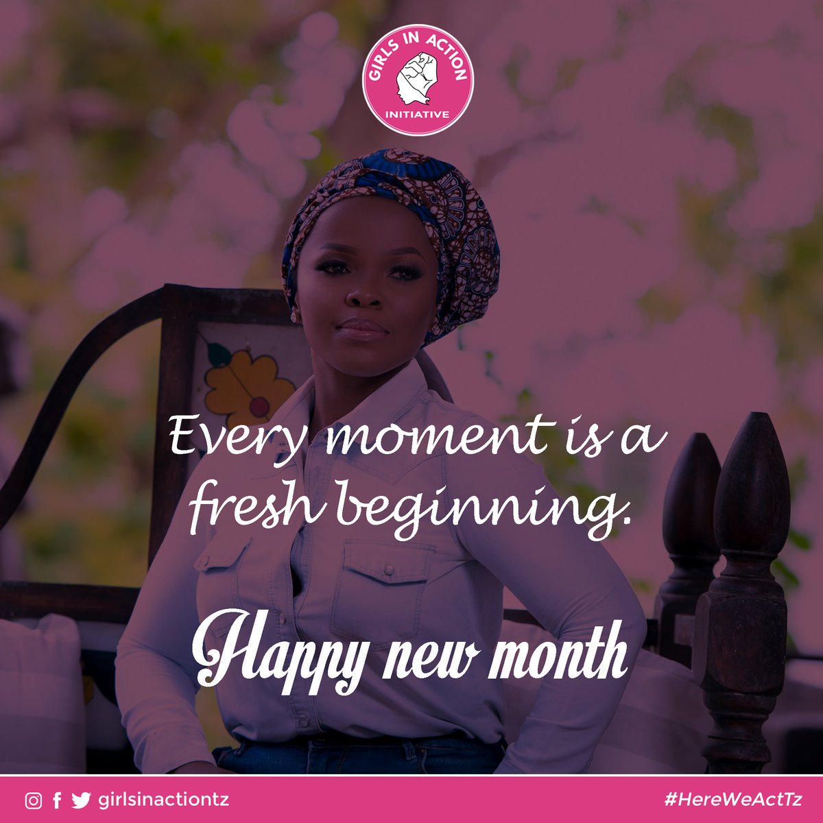 GIAInitiative's tweet photo. Happy New Month
.
#GirlsInActionTz #HereWeActTz https://t.co/P26byuMNX3