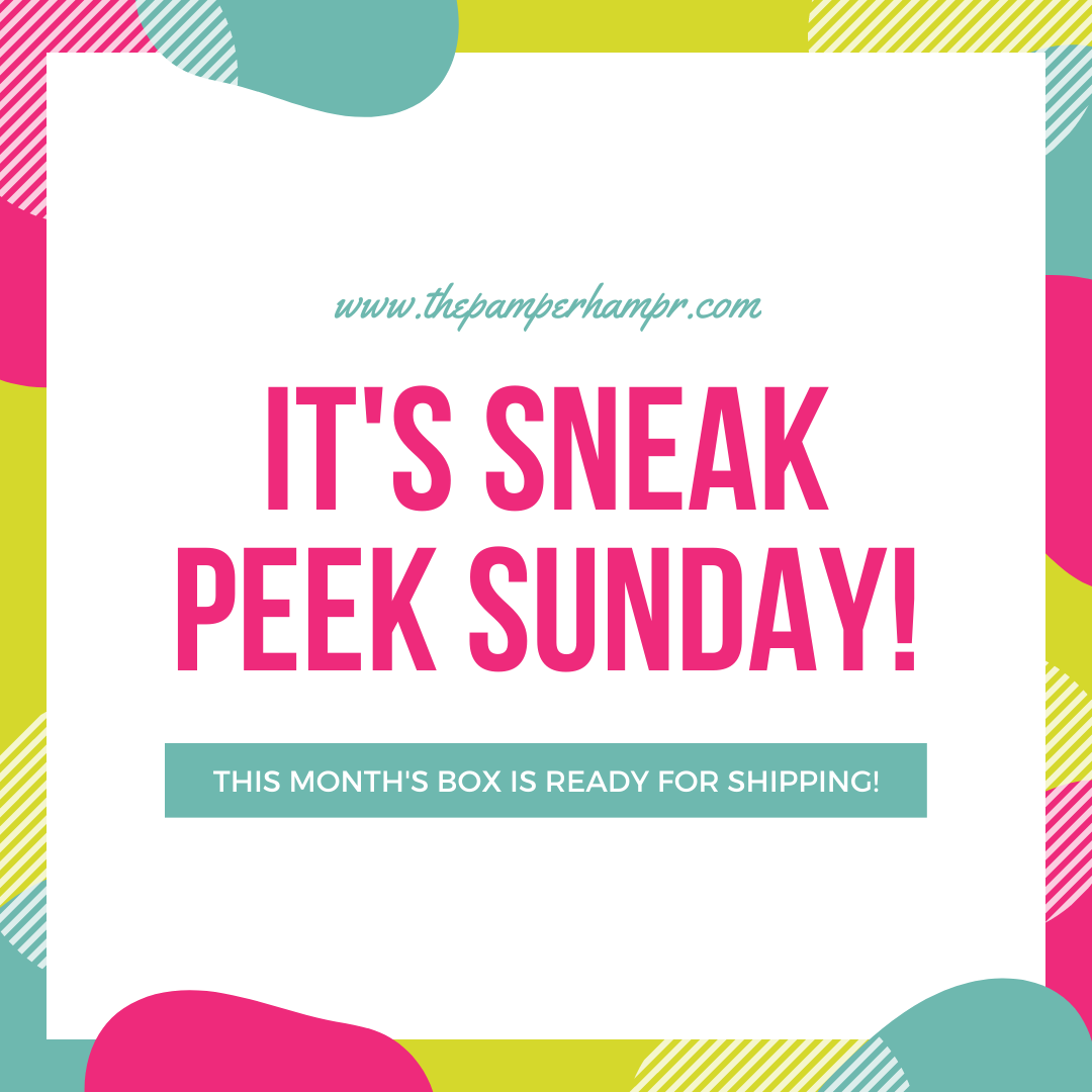 PamperHampr's tweet photo. It's Sneak Peek Sunday! The new Pamper Hamper box is ready for shipping! #PamperHamper #sneakpeeksunday #treatyourself https://t.co/Ndt74CgJ4F