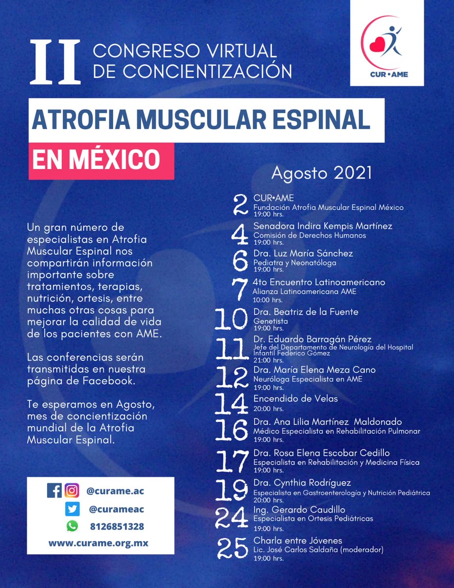 PowerchairMx's tweet photo. Feliz Domingo, Agosto, mes de la concientización de Atrofía Muscular Espinal, @curameac invita a que sigan los programas que tienen preparados. #StopSMA #AME #Discapacidad #PowerchairFootball https://t.co/YdFroOHPjv